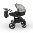 Kép 4/15 - Berry Baby Lux  3in1 babakocsi szett (autós hordozóval és adapterrel): Z-29 -GÉL KERÉKSORRAL