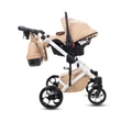 Kép 12/15 - Berry Baby - Sojan AVENTADOR multifunkciós babakocsi szett: fehér vázas Beige