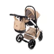 Kép 15/15 - Berry Baby - Sojan AVENTADOR multifunkciós babakocsi szett: fehér vázas Beige