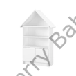 Kép 1/2 - Házikó alakú szekrény gyerekszobába és babaszobába -  fehér
