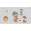 Kép 3/3 - Szivacs kanapéágy - gyerek méret - szürke - Wild and Free - Diamond