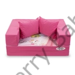 Kép 4/5 - Szivacs kanapéágy - hempergő gyerek méret - pink – Princess - Diamond