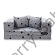 Kép 3/3 - Berry Baby SUNSHINE szivacs kanapéágy és hempergő, felnőtt méretben:  királykék kék csillagos 3