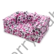 Kép 1/4 - Szivacs kanapéágy - hempergő gyerek méret - pink elefántos - Wextra