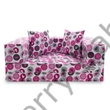 Kép 2/4 - Szivacs kanapéágy - hempergő gyerek méret - pink elefántos - Wextra