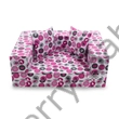 Kép 3/4 - Szivacs kanapéágy - hempergő gyerek méret - pink elefántos - Wextra