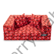 Kép 2/4 - Szivacs kanapéágy - hempergő gyerek méret - piros szíves - Wextra