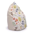 Kép 1/2 - Babzsák - beige Eco bőr – Forest – csepp alakú 2in1