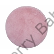 Kép 1/3 - Kerek szőrös szőnyeg púder rózsaszín 100 cm