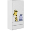 Kép 1/2 - Gardróbszekrény babaszobába - Mini Zoo mintával