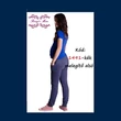 Kép 1/2 - Kismama melegítő alsó S – kék szűk szárú