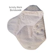 Kép 4/4 - Bundazsák babahordozóba – szürke minky – Lovely Stars