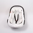 Kép 2/2 - Berry Baby Pamut újszülött szűkítőbetét hordozóba 0-4 hó- Fehér alapon szürke csillagos (univerzális) 2