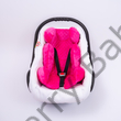 Kép 2/2 - Berry Baby Minky újszülött szűkítőbetét babahordozóba 0-4 hó: pink (univerzális) 2