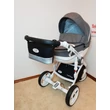 Kép 2/2 - Berry Baby Comfort babakocsi tároló-ECO bőr: Black Silver -univerzális 2