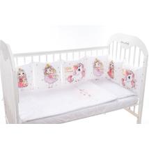 Babaágynemű szett fejvédő kispárnákkal - princess