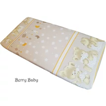 Gumis lepedő 60x120 cm – bézs nagy macis – pamut