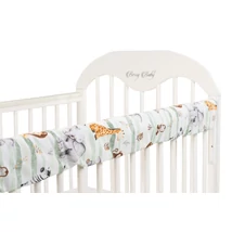 Rágásvédő kiságyra 140 cm - zöld szafari