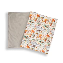 Lapos kispárna 40x50 cm szürke velvet - varázserdő