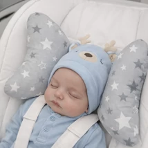 Pillangó párna - grafit csillagos