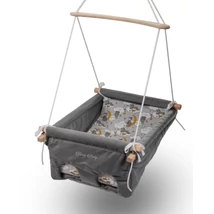 Prémium bölcsőhinta - grafit - állatok Prémium bölcsőhinta - grafit - állatok