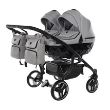 Junama többfunkciós ikerbabakocsi - DIAMOND BASIC DUO - 06 szürke