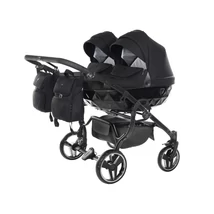 Junama többfunkciós ikerbabakocsi - DIAMOND BASIC DUO - 01 fekete