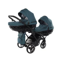 Ikerbabakocsi zöld színben - Junama Diamond Basic DUO SLIM