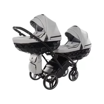 Ikerbabakocsi szürke színben - Junama Diamond Basic DUO SLIM