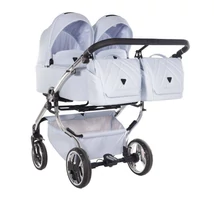 Iker babakocsi Junama DUO V3 - kék eco bőr