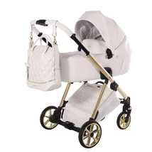 Junama Ellegante Art Deco babakocsi, luxus és funkcionalitás - White