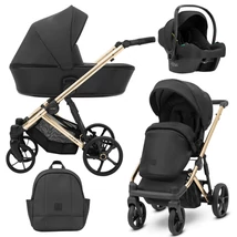 Kunert Arizo Premium alumínium vázas multifunkciós babakocsi: Black Eco