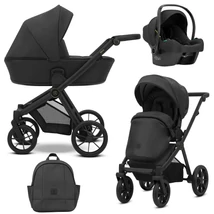 Kunert Brav alumínium vázas 3in1 babakocsi: 11 Black Eco