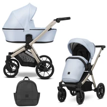 Kunert Brav alumínium vázas 2in1 babakocsi: 14 Baby Blue Eco