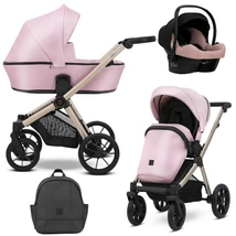 Kunert Brav alumínium vázas 3in1 babakocsi: 15 Baby Pink Eco
