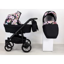 Multifunkciós babakocsi Kunert Lazzio 3in1 - hordozóval - virágos