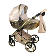 Berry Baby Sojan Xsara multifunkciós babakocsi: bézs eco bőr