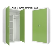 Gardrób – zöld – Filip Color