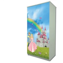 Gardróbszekrény babaszobába - szivárványos Gardróbszekrény babaszobába - szivárványos