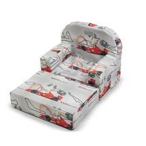 Lábtartós babafotel Formula-1 mintával