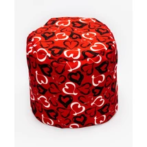Babzsák puff - piros szíves Babzsák puff - piros szíves