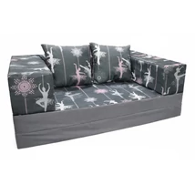 Szivacs kanapéágy - hempergő felnőtt méret - szürke - ballerina