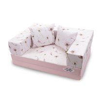 Szivacs kanapéágy - hempergő felnőtt méret - rózsaszín – Dandelion - Diamond