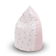 Csepp alakú 2in1 babzsák: rózsaszín Sweet Bunny