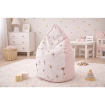 Csepp alakú 2in1 babzsák: rózsaszín dandelion