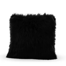Dekor párna - fekete műszőrme Dekor párna - fekete műszőrme