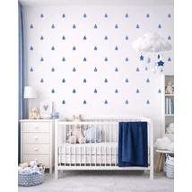 Falmatrica szett - 24 db-os – középkék esőcseppek