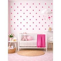 Falmatrica szett - 24 db-os – pink esőcseppek