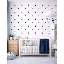 Falmatrica szett - 24 db-os - sötétkék esőcseppek