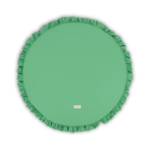 Kerek szőnyeg fodrokkal almazöld színben 100 cm